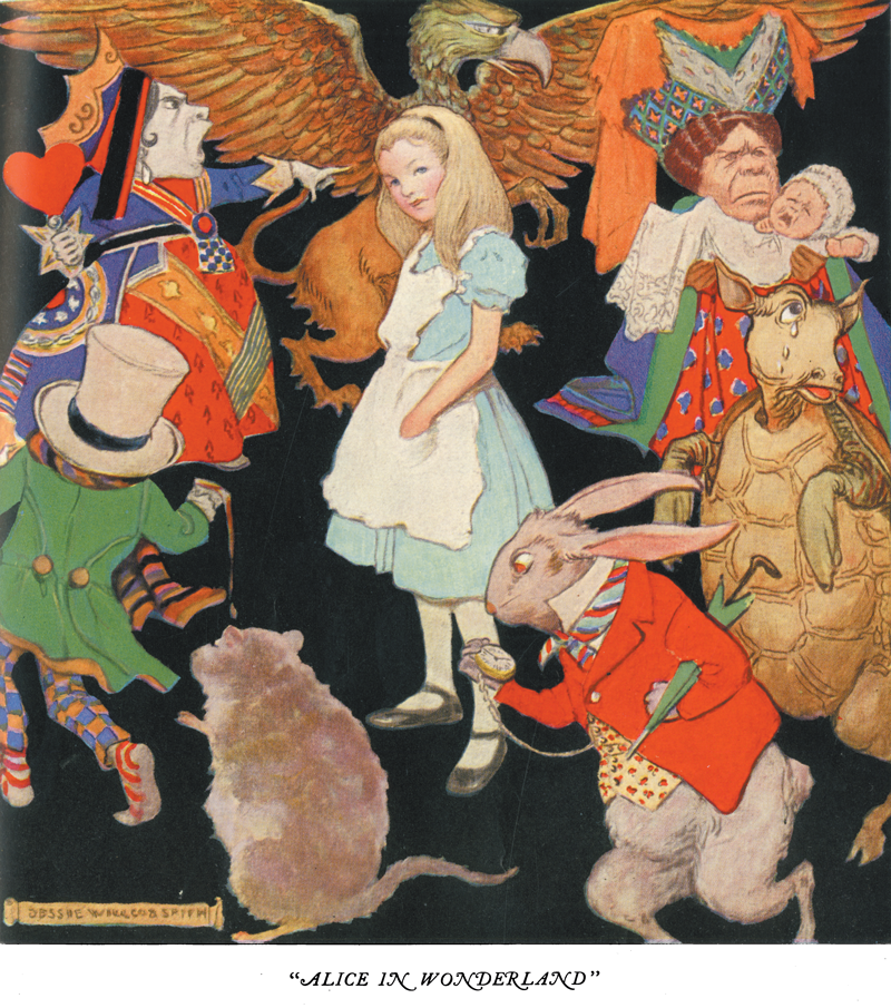 Alice in Wonderland, The Girls and Boys of Bookland - Jessie Willcox Smith