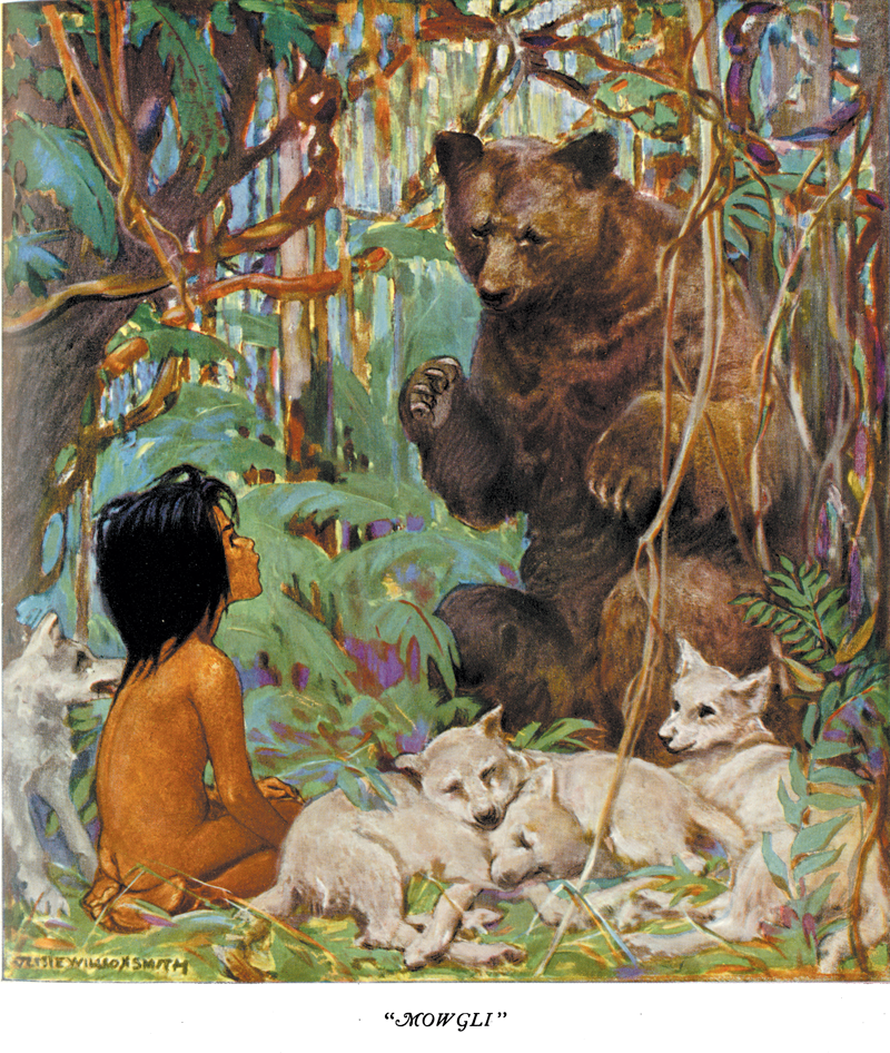 Mowgli, The Girls and Boys of Bookland - Jessie Willcox Smith