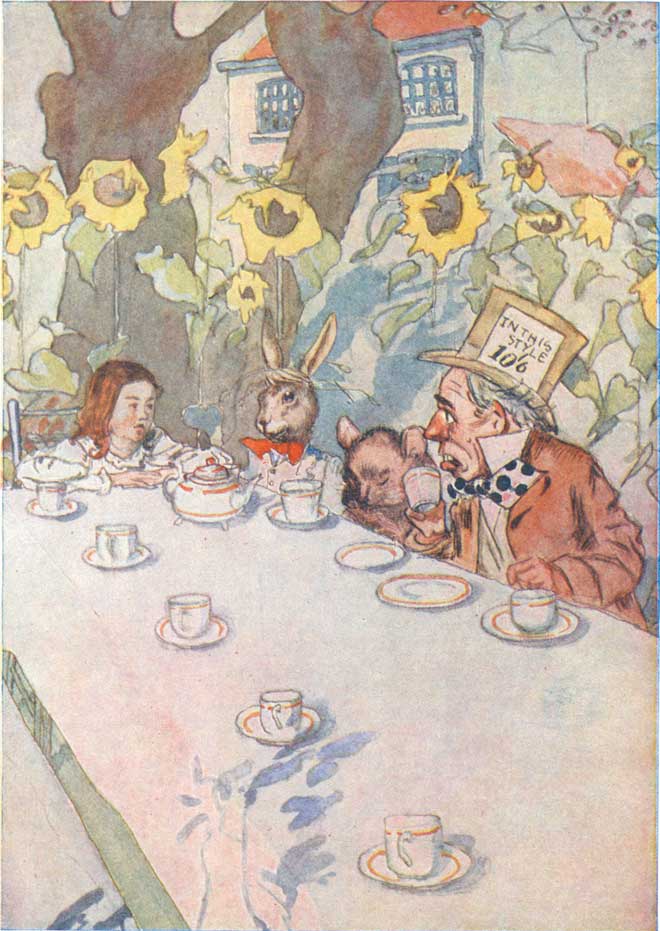 A Mad Tea Party - 10 Mad Hatters - Charles Pears