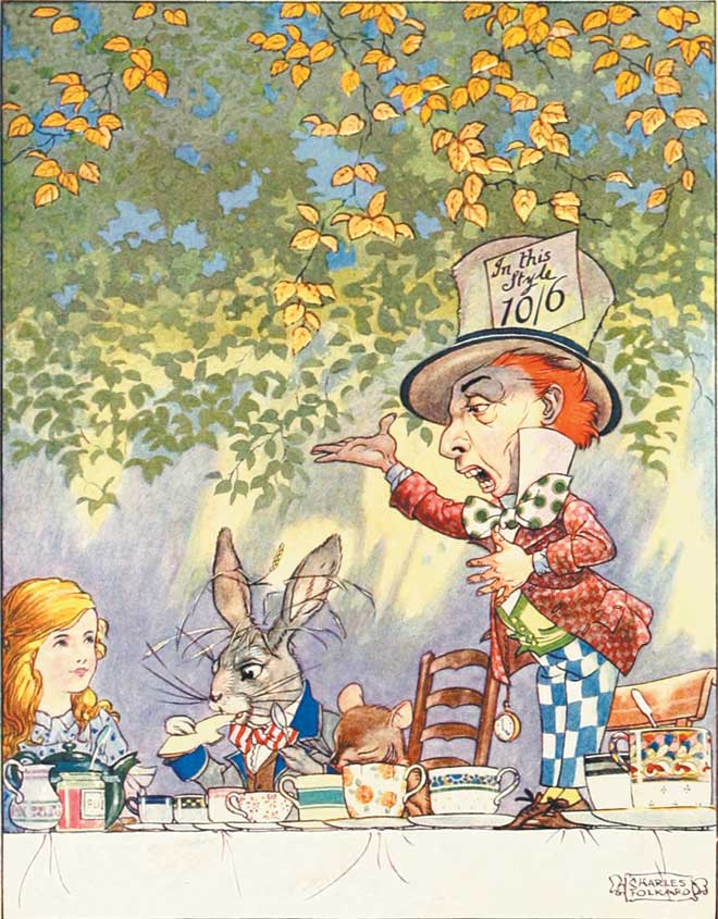 alice in wonderland book illustrations mad hatter