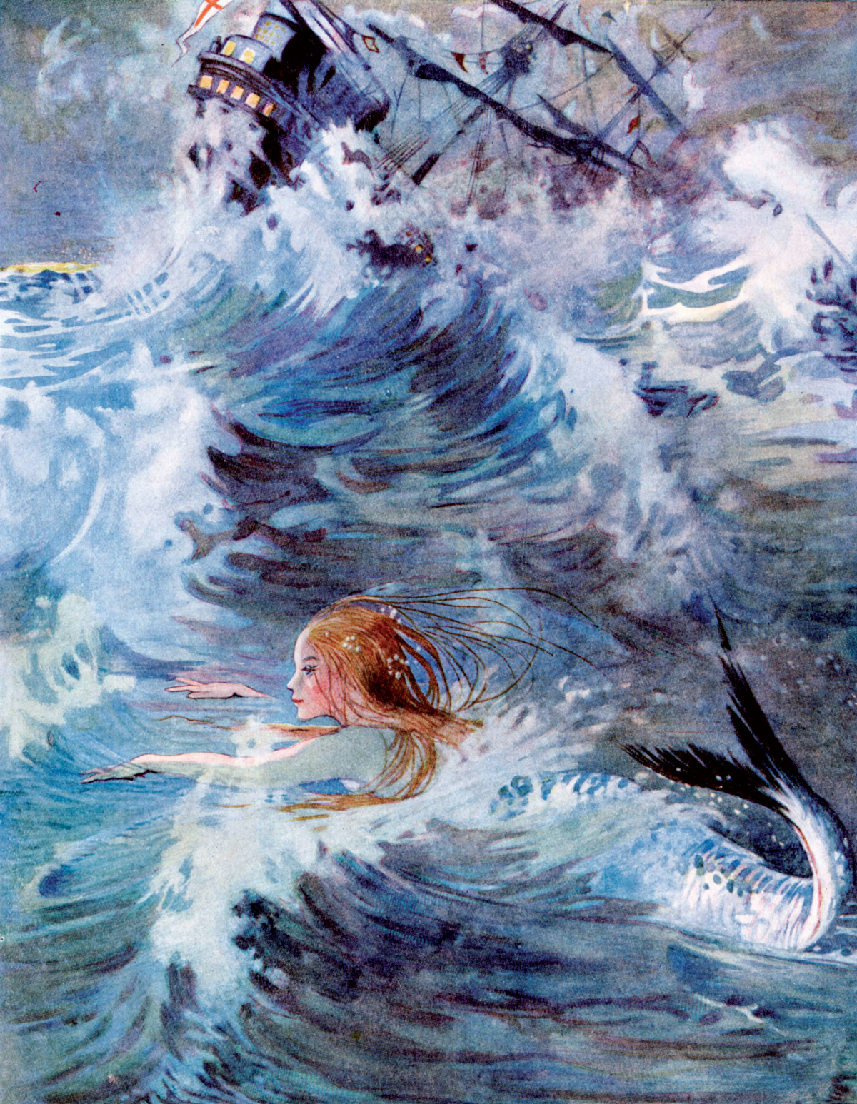 The Little Mermaid illustration by Honor C. Appleton