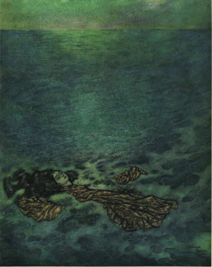 The Little Mermaid illustration by Edmund Dulac