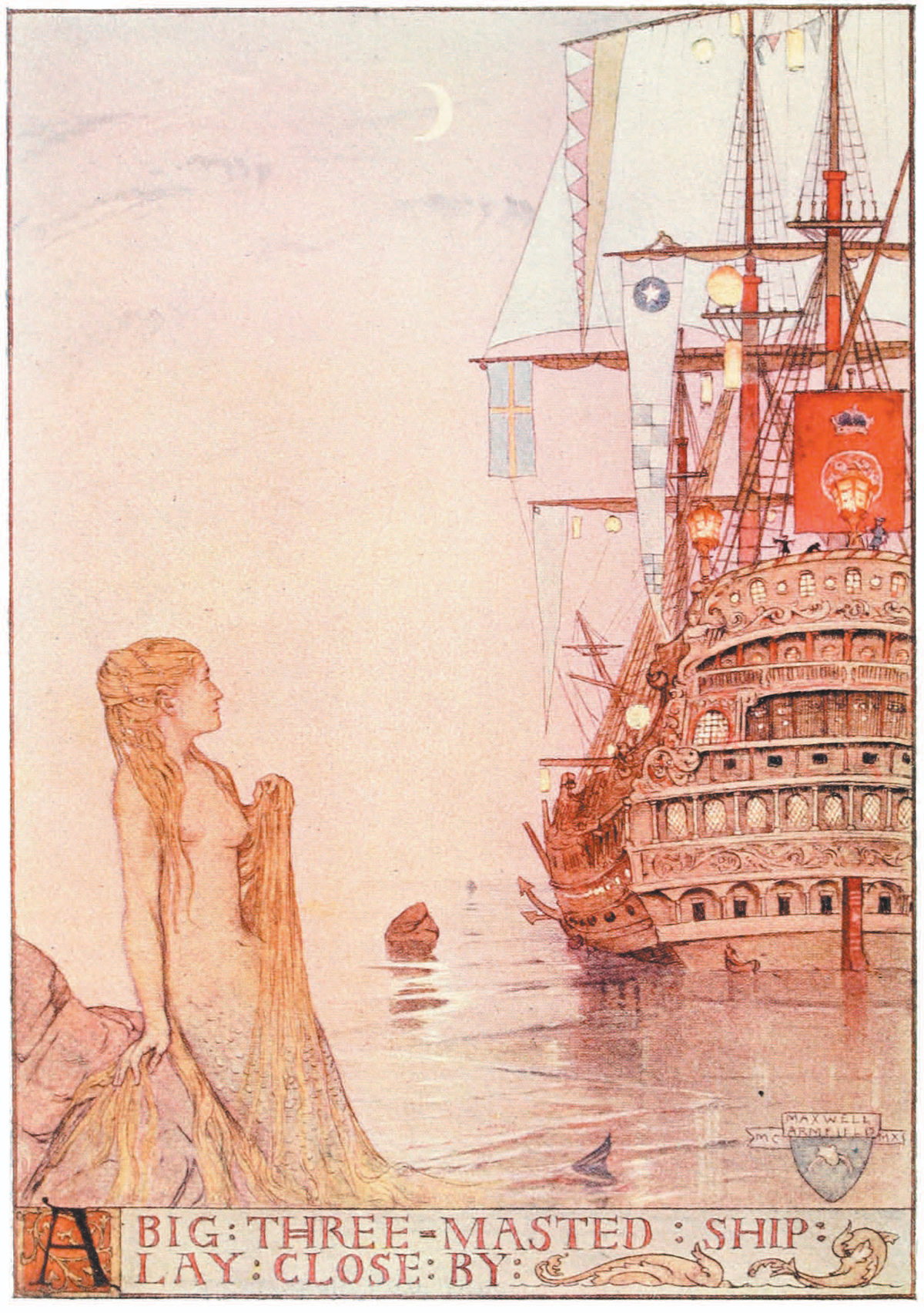 The Little Mermaid illustration by Maxwell Armfield