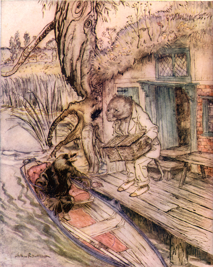 The Wind in the Willows, Arthur Rackham, 1940.